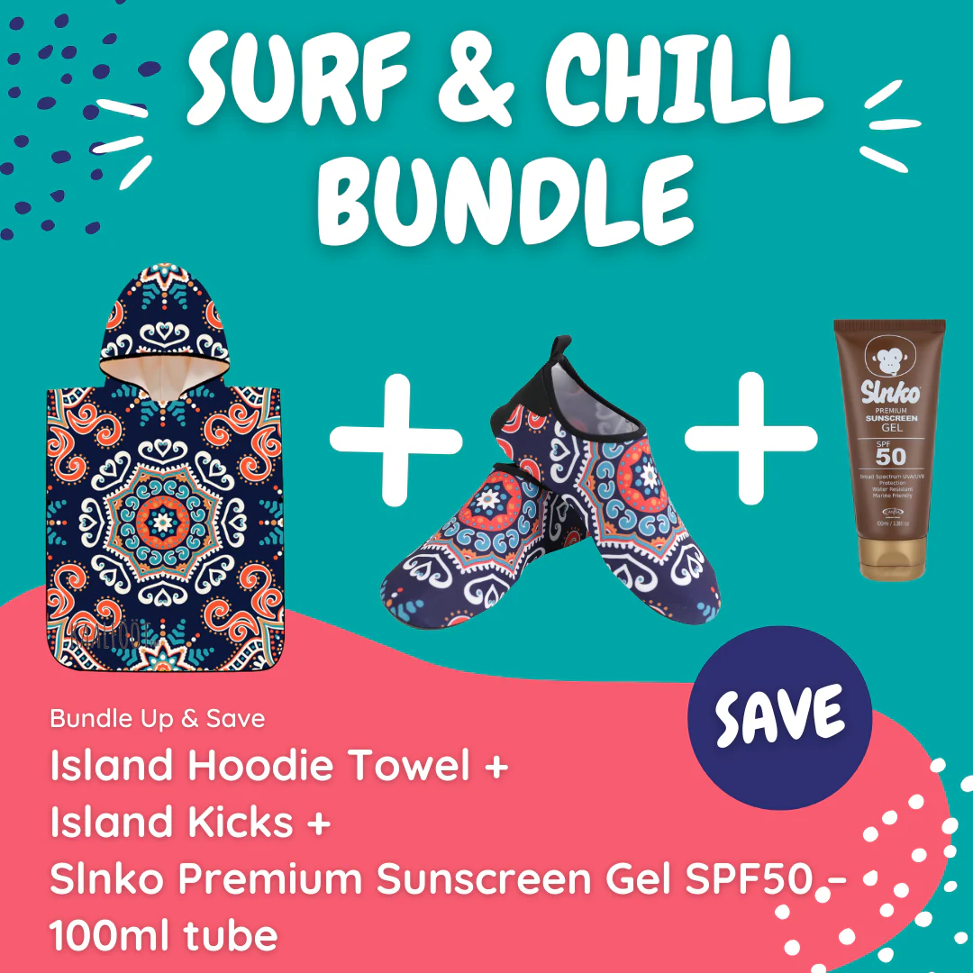 Island Hoodie Towel Surf & Chill Bundle (with Gel Tube Sunscreen)