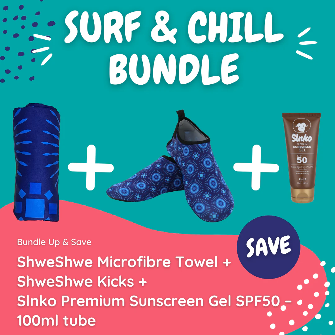 ShweShwe Surf & Chill Bundle (with Gel Tube Sunscreen)